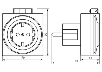 Розетка с таймером Feron TM31 23204