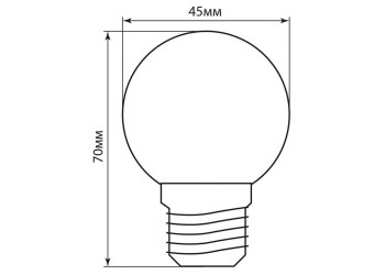Лампа светодиодная Feron E27 1W синяя LB-3725118