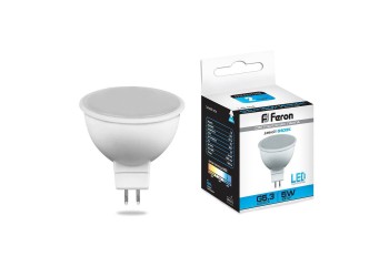 Лампа светодиодная Feron MR16 G5.3 5W 6400K Грибок матовая LB-24 25125