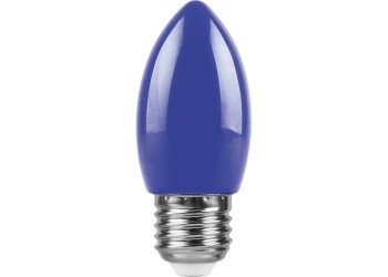 Лампа светодиодная Feron E27 1W синяя LB-376 25925