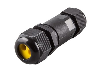 Соединитель-коннектор для проводов LD521, 2-контактный, водонепроницаемый, черный