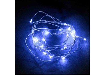 Светодиодная гирлянда Feron Линейная AA синяя без мерцания CL570 32367