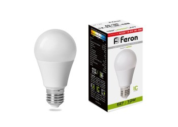 Лампа светодиодная низковольтная Feron E27 10W 4000K матовая LB-192 38265
