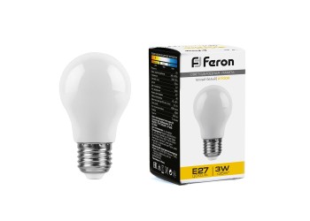 Лампа светодиодная Feron E27 3W матовая LB-375 38266