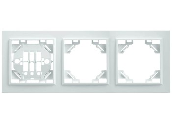 Рамка 3-постовая Feron Stekker Эрна белая PFR00900301 39056