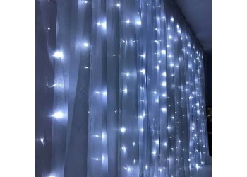 Уличная светодиодная гирлянда Feron Занавес 230V белый эффект стробов с мерцанием CL24 41631