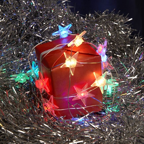 Светодиодная гирлянда Feron Звездочки USB разноцветная без мерцания CL572 41649, купить в Минске по самой низкой цене