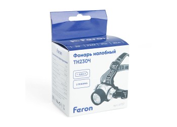 Налобный светодиодный фонарь Feron TH2304 на батарейках 60х50 35 лм 41708