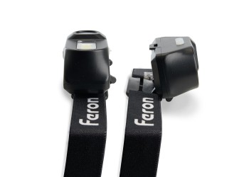 Налобный светодиодный фонарь Feron TH2309 аккумуляторный 70х20 200 лм 41713