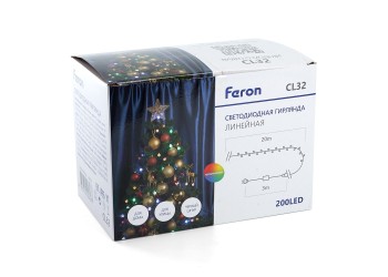 Уличная светодиодная гирлянда Feron Линейная 230V мультиколор CL32 48176