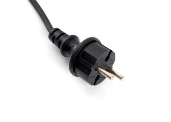 Сетевой шнур для гирлянд 3м, 2*0,5мм2, IP44, черный, DM403