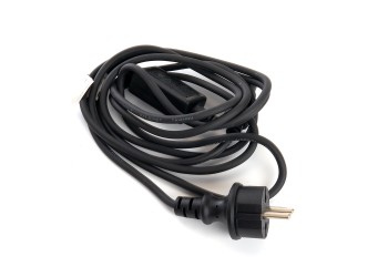 Сетевой шнур для гирлянд 3м, 2*0,5мм2, IP44, черный, DM403