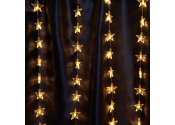 Светодиодная гирлянда Feron Занавес Звездочки 230V 2700K теплый белый 8 режимов CL25 48607