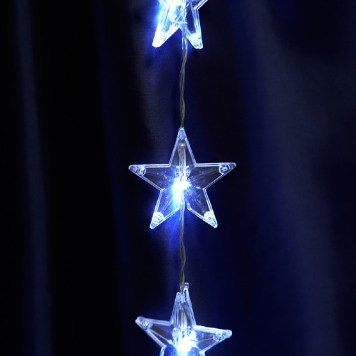 Светодиодная гирлянда Feron Занавес Звездочки 230V 5000K холодный белый 8 режимов CL25 48608, купить в Минске по самой низкой цене
