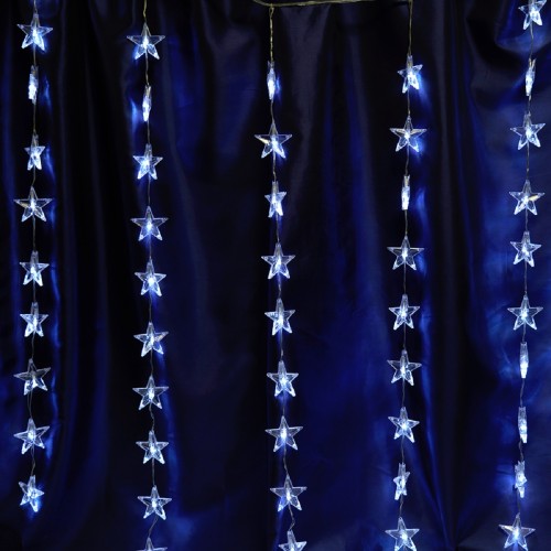 Светодиодная гирлянда Feron Занавес Звездочки 230V 5000K холодный белый 8 режимов CL25 48608, купить в Минске по самой низкой цене