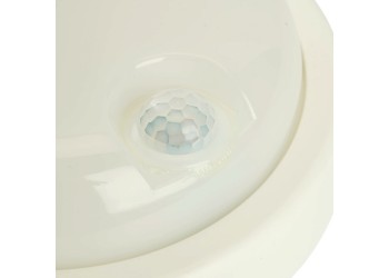 Светильник светодиодный пылевлагозащищённый с ИК-датчиком Feron AL3006 в пластиковом корпусе 18W 4000K 220V IP65 белый 48995