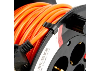 Удлинитель на катушке Feron Stekker Standart 4 гнезда с/з ПВСбм 3*1 50м STD01-40-50 49391