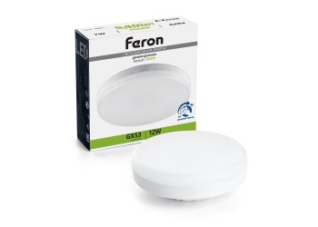 Лампа светодиодная диммируемая Feron GX53 12W 4000K матовая LB-456 51065
