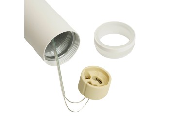 Светильник потолочный Feron ML1008 Barrel LUNA levitation на подвесе MR11 35W 230V, белый 40*250 51376