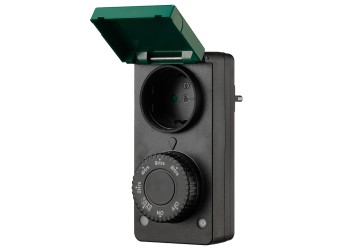 Розетка с таймером (с датчиком освещенности) Feron TM29 суточная мощность 2300W/10A IP44 51434