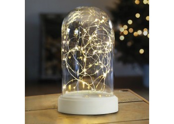 Световая фигура "Колба с Нитью Роса" 50LED 2700K, батарейки 3*АА, 23см, LT135