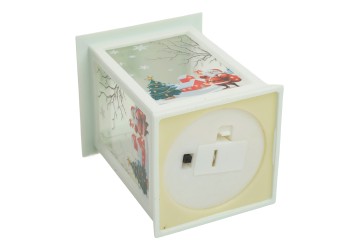 Световая фигура Свеча "Рождество" 1LED (батарейки в компл), 13,5см, белый, LT129