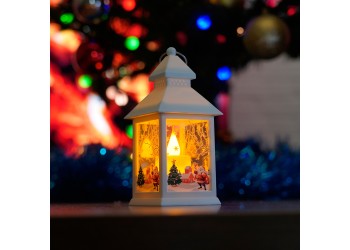 Световая фигура Свеча "Рождество" 1LED (батарейки в компл), 13,5см, белый, LT129