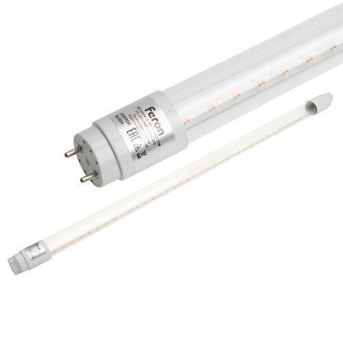 Лампа светодиодная для растений T8 Feron LB-7063 G13 стекло 0,6м 11W 175-265V красно-синий спектр 51662, купить в Минске по самой низкой цене