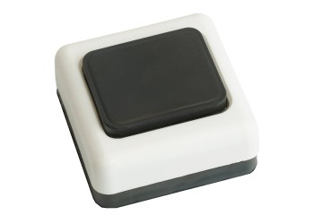 Выключатель-кнопка для проводного звонка FERON DB-104, черно-белый 51664