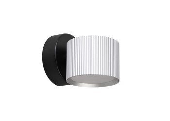 Светильник  настенный Feron HL4580 ARIA 12W, 230V,GX53, серебро + черный IP20