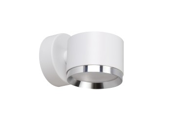 Светильник  настенный Feron HL4598  Barrel DUET 12W, 230V,GX53, белый + хром IP20