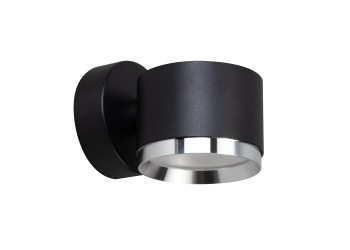 Светильник  настенный Feron HL4598  Barrel DUET 12W, 230V,GX53, черный + хром IP20