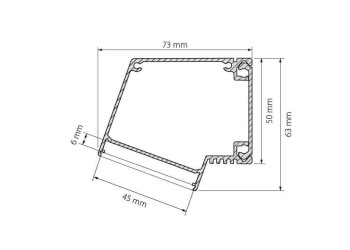 Профиль Arlight BOX73-A30-2000 ANOD 017352