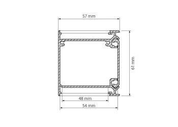 Профиль Arlight BOX57-DUAL-2000 ANOD 017359