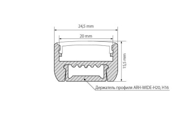 Профиль Arlight ARH-WIDE-H16-2000 ANOD 018816