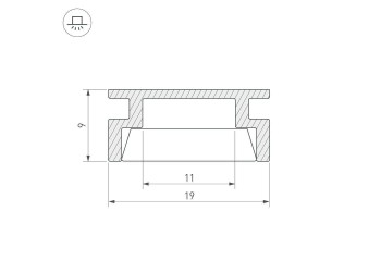 Профиль Arlight HR-2000 ANOD 019190