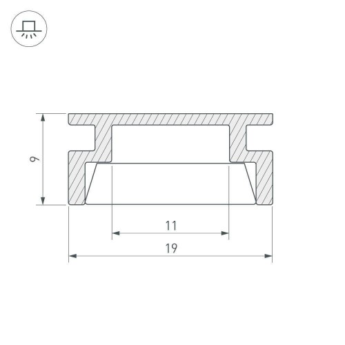 Профиль Arlight HR-2000 ANOD 019190, купить в Минске по самой низкой цене
