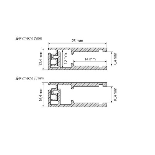 Профиль Arlight KLUS-GLASS-810-2000 ANOD 019191, купить в Минске по самой низкой цене