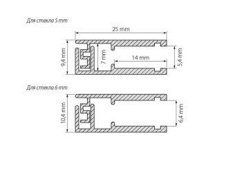 Профиль Arlight KLUS-GLASS-56-2000 ANOD 019193