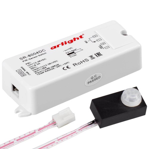 Датчик движения инфракрасный Arlight SR-8004-DC Black 020866, купить в Минске по самой низкой цене