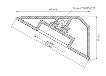 Профиль Arlight KLUS-LOCK-FM-BASE-2000 ANOD 020909