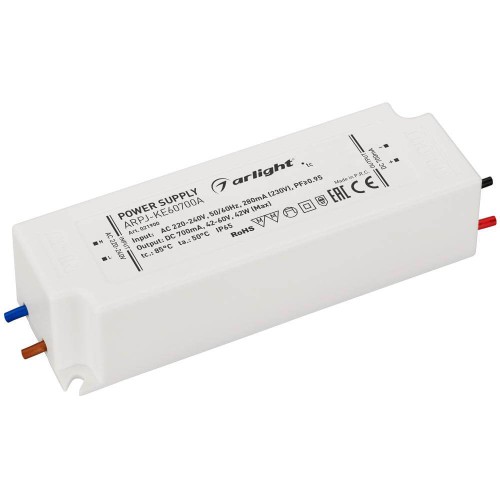 Драйвер Arlight ARPJ-KE60700A 42-60V 42W IP65 0,7A 021900, купить в Минске по самой низкой цене