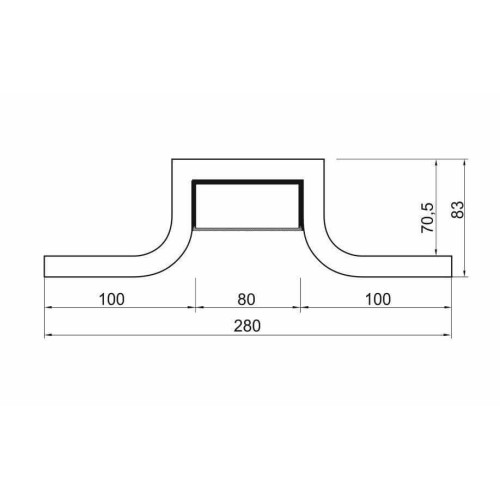Декоративный профиль Arlight ARL-SLOT-ROUND-80-250 (ГКЛ 12.5мм) 022259, купить в Минске по самой низкой цене