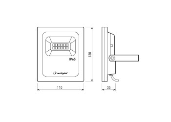Прожектор светодиодный Arlight 10W 6400K AR-FLG-Flat-10W-220V White 022573