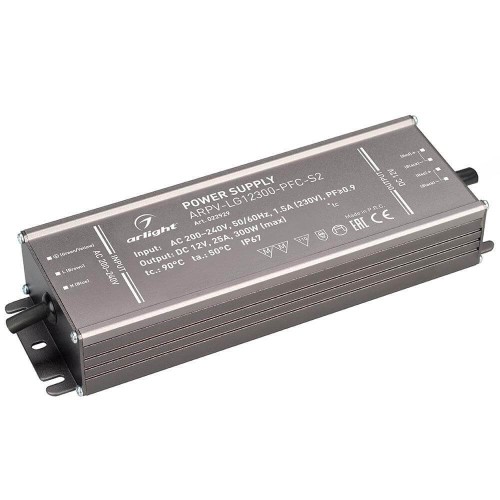 Блок питания Arlight ARPV-LG300-PFC-S2 12V 300W IP67 25A 022929, купить в Минске по самой низкой цене