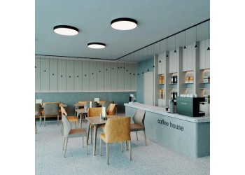 Накладной светодиодный светильник Arlight SP-TOR-PILL-PRISM-R600-50W Warm3000 (BK, 100 deg) 023001(3)