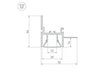 Профиль Arlight FOLED-WALL-2000 023865