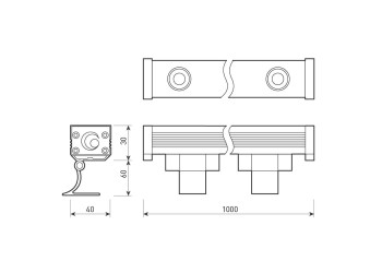 Прожектор светодиодный Arlight 24W 4000K AR-Line-1000M-24W-220V Day 024302