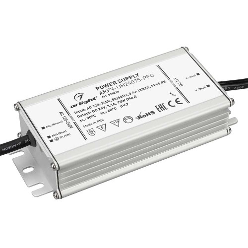 Блок питания Arlight ARPV-UH24075-PFC 24V 75W IP67 3,1A 025028, купить в Минске по самой низкой цене