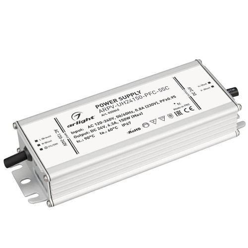 Блок питания Arlight ARPV-UH24150-PFC-55C 24V 150W IP67 6,3A 025045, купить в Минске по самой низкой цене